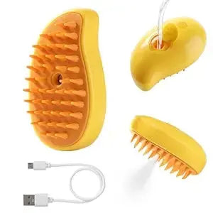 Steam powered Mango Shaped 3 in 1 Pet Hair Brush by Shopsloom Shopsloom