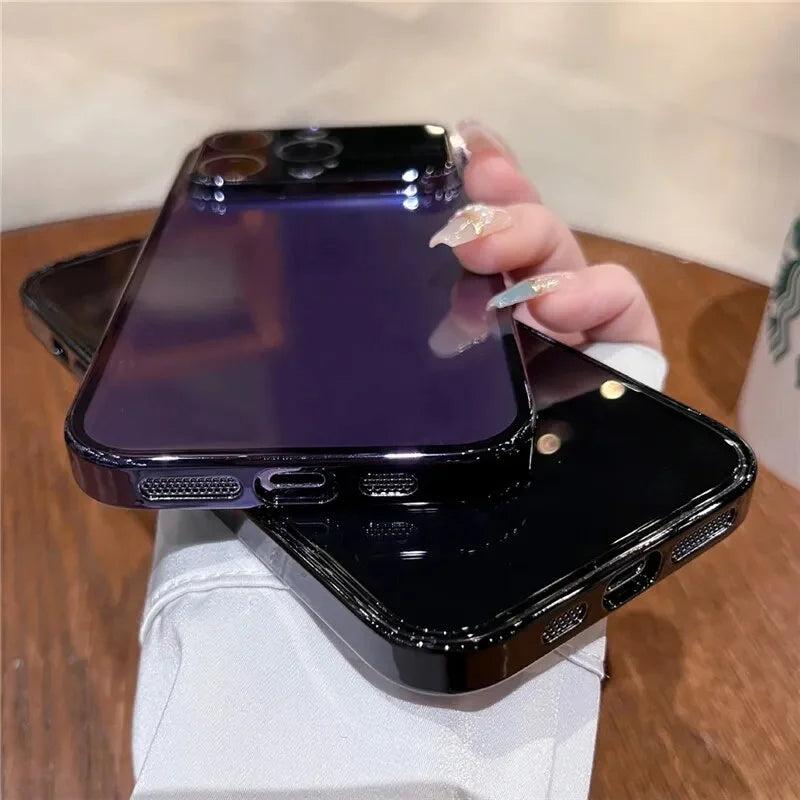 Luxury Plating Transparent Window Lens Case - iPhone casemarts