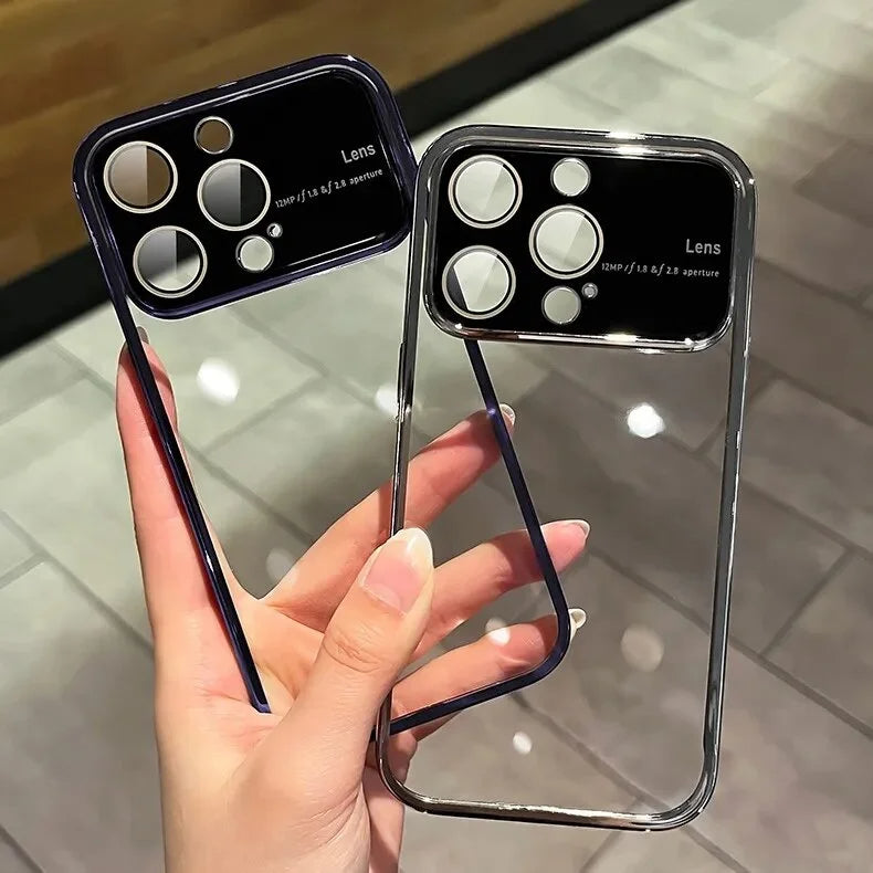 Luxury Plating Transparent Window Lens Case - iPhone casemarts