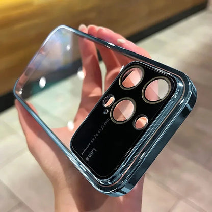 Luxury Plating Transparent Window Lens Case - iPhone casemarts