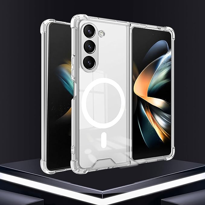 Galaxy Z Fold5 Anti-Knock TPU Transparent MagSafe Case casemarts