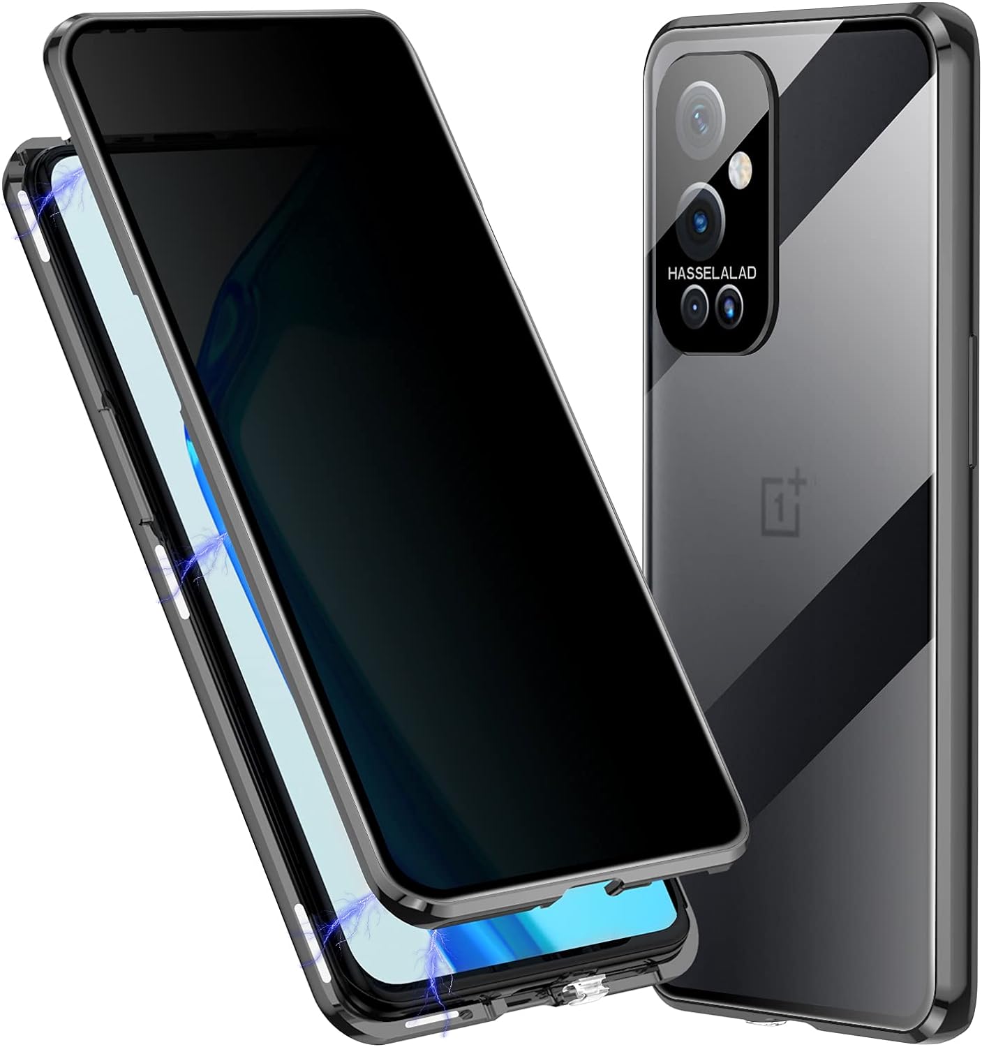 Exclusive Privacy Magnetic Glass Phone Case With 360° Protection ( OnePlus ) CASEGRAMS