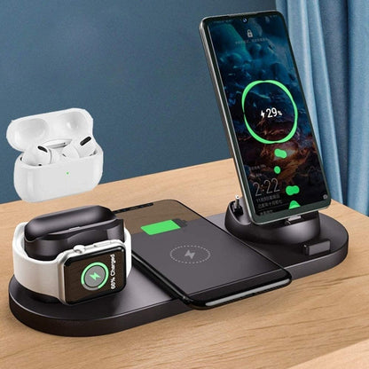 6 in 1 Multi Function Wireless Charger Stand casemarts