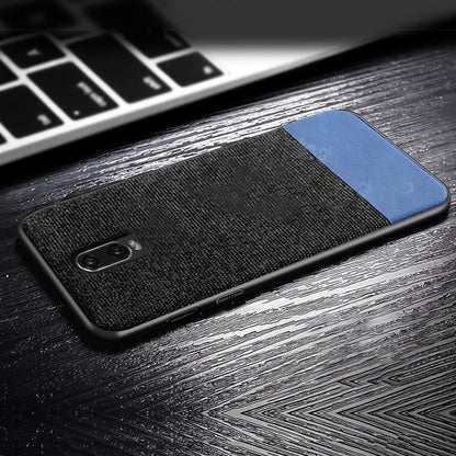 OnePlus 6T Two-tone Leather Textured Matte Case casemarts