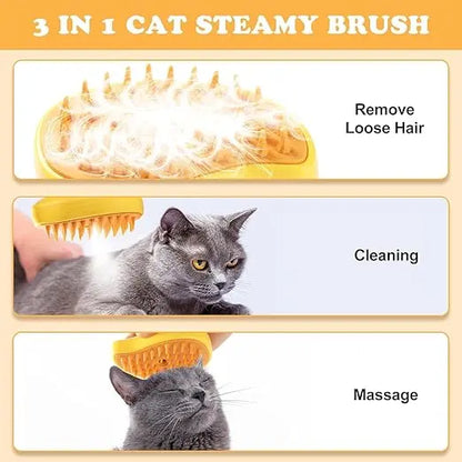 Steam powered Mango Shaped 3 in 1 Pet Hair Brush by Shopsloom Shopsloom