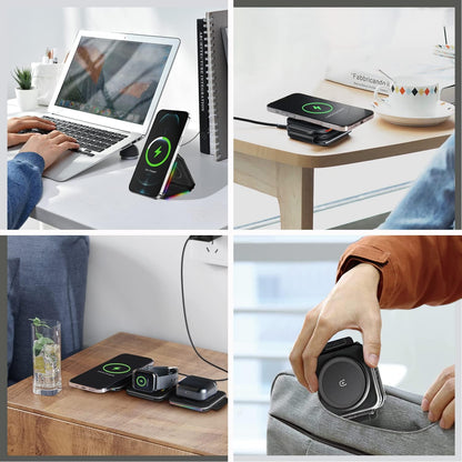 TriFold™ 3-in-1 Magnetic Wireless Charger Stand casemarts