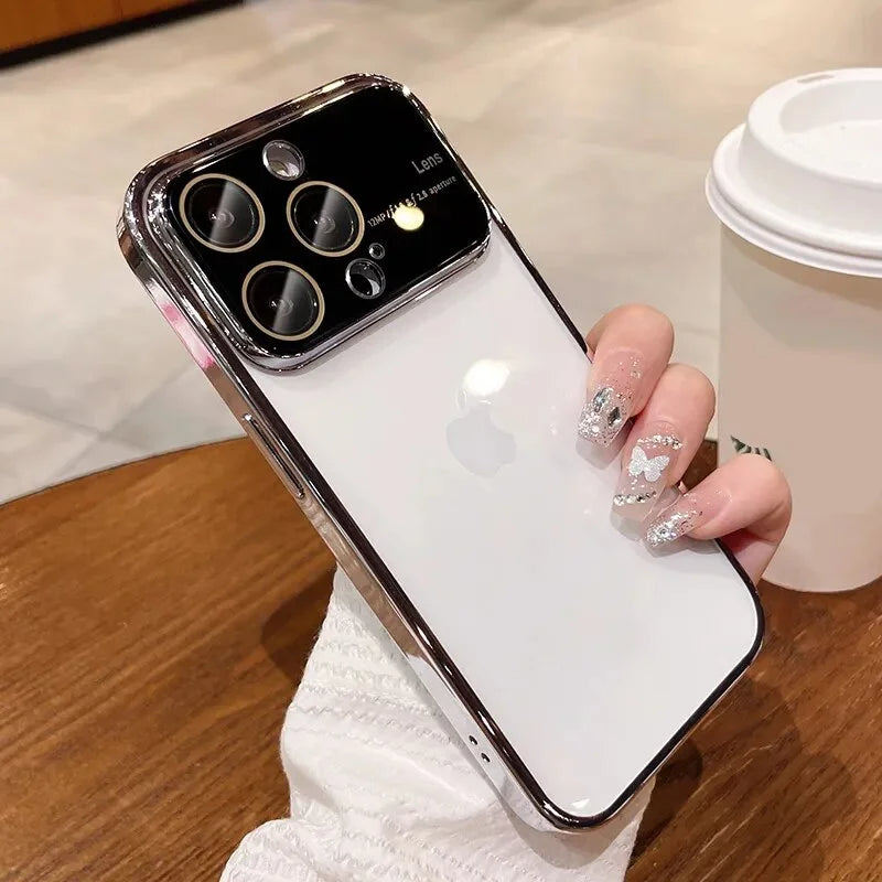 Luxury Plating Transparent Window Lens Case - iPhone casemarts