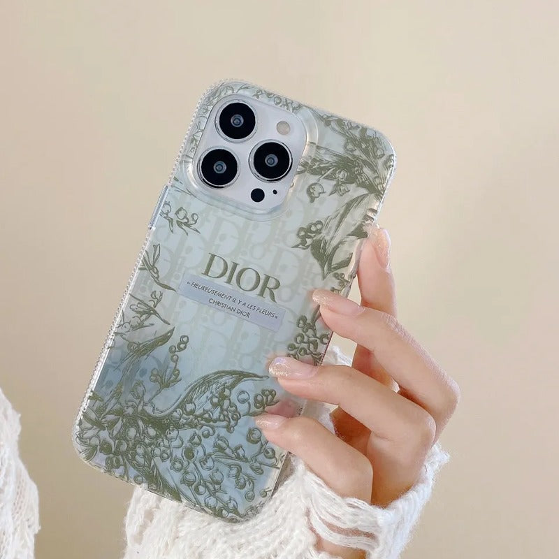 Dior Pattern Back Case - iPhone casemarts