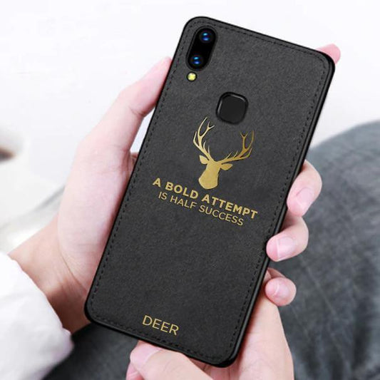 Galaxy A30 Luxury Gold Textured Deer Pattern Soft Case casemarts