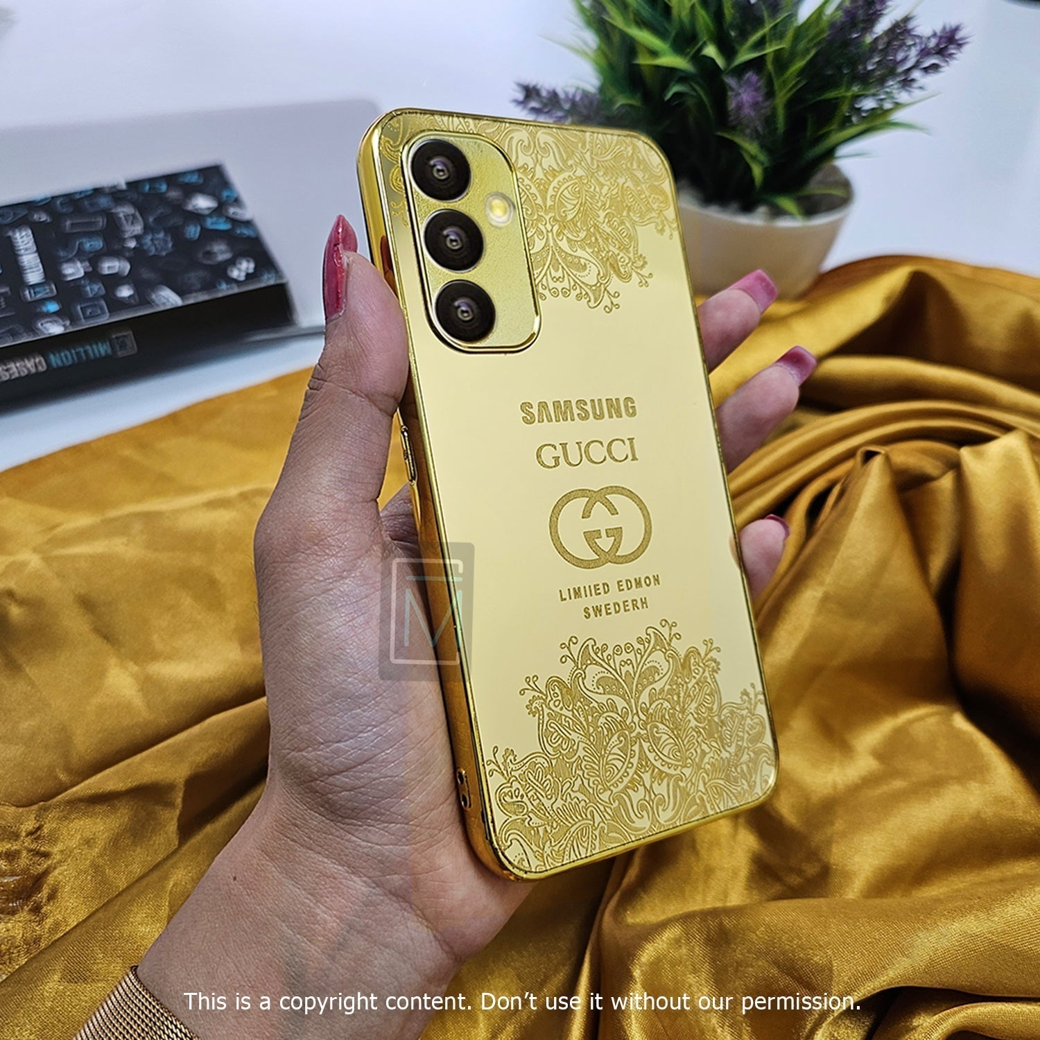 Galaxy A Series Crafted Gold Luxurious Camera Protective Case casemarts