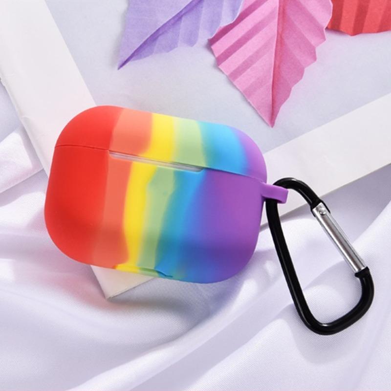 Rainbow Liquid Silicone AirPods Case casemarts