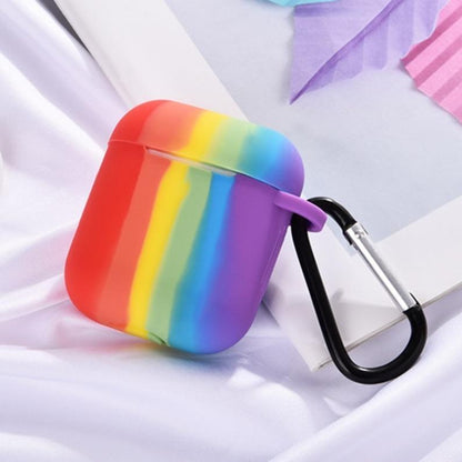 Rainbow Liquid Silicone AirPods Case casemarts