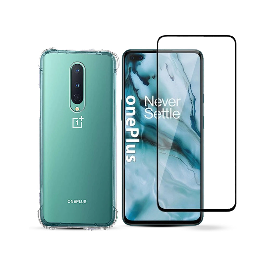 OnePlus Series (2 in 1 Combo) Anti-Knock TPU Transparent Cover + Camera Lens Protector casemarts