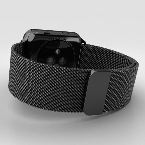 Coteetci ® Magnetic Aluminium Strap for Apple Watch [42/44MM] - Black casemarts