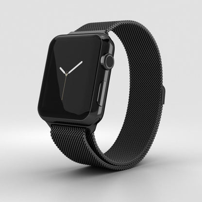 Coteetci ® Magnetic Aluminium Strap for Apple Watch [42/44MM] - Black casemarts