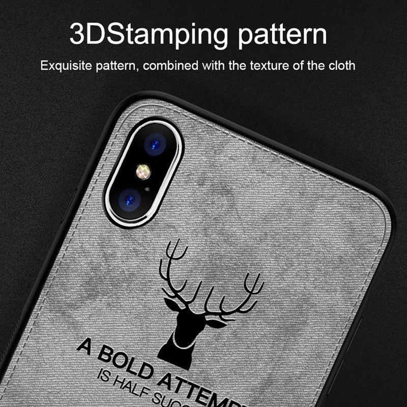 iPhone X Deer Pattern Inspirational Soft Case casemarts