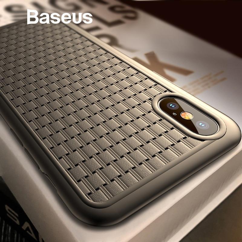 Baseus ® iPhone XS Max Knitted Breathing Soft Case casemarts