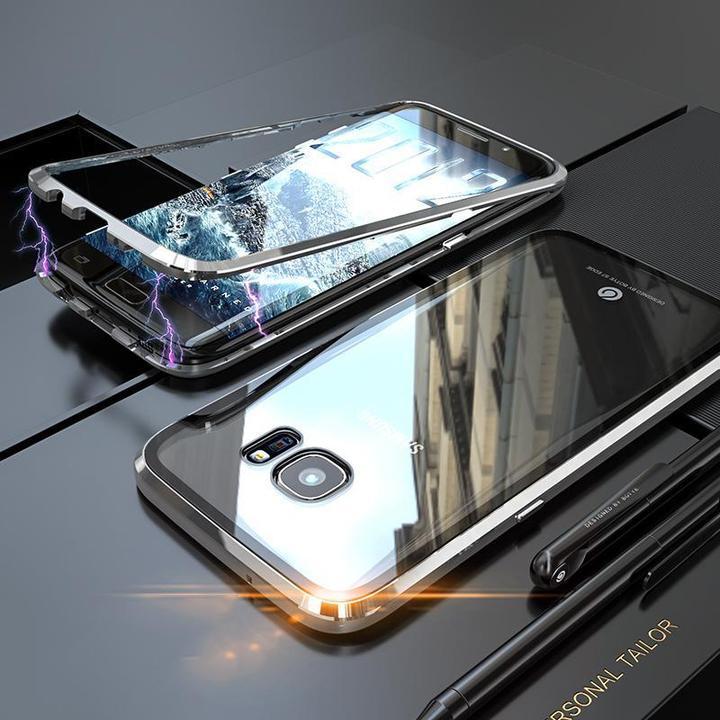 Galaxy Series Electronic Auto-Fit Magnetic Transparent Glass Case casemarts