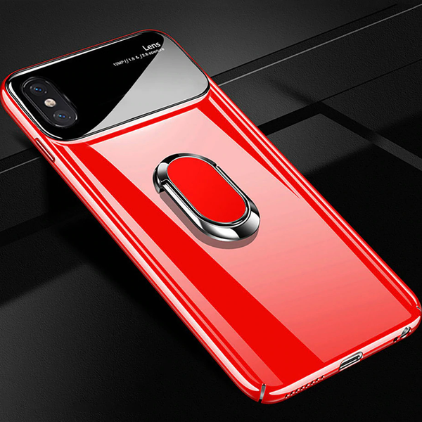 iPhone XS Max Mirror Lens Metallic Ring Holder Case casemarts