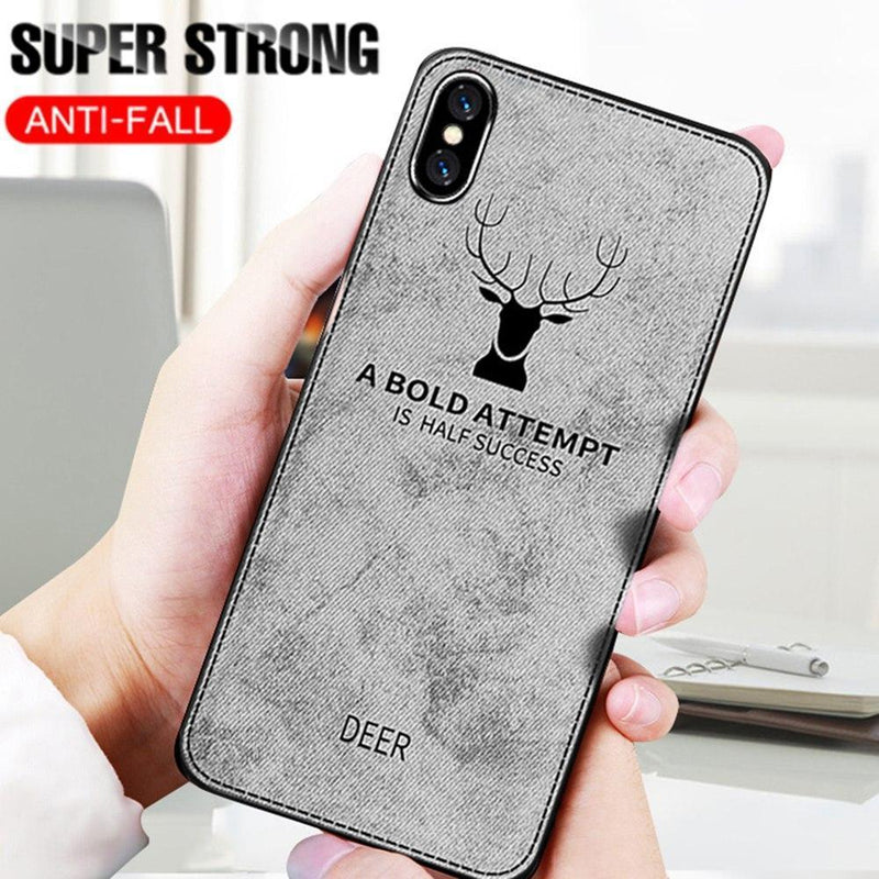 iPhone XS Max Deer Pattern Inspirational Soft Case casemarts