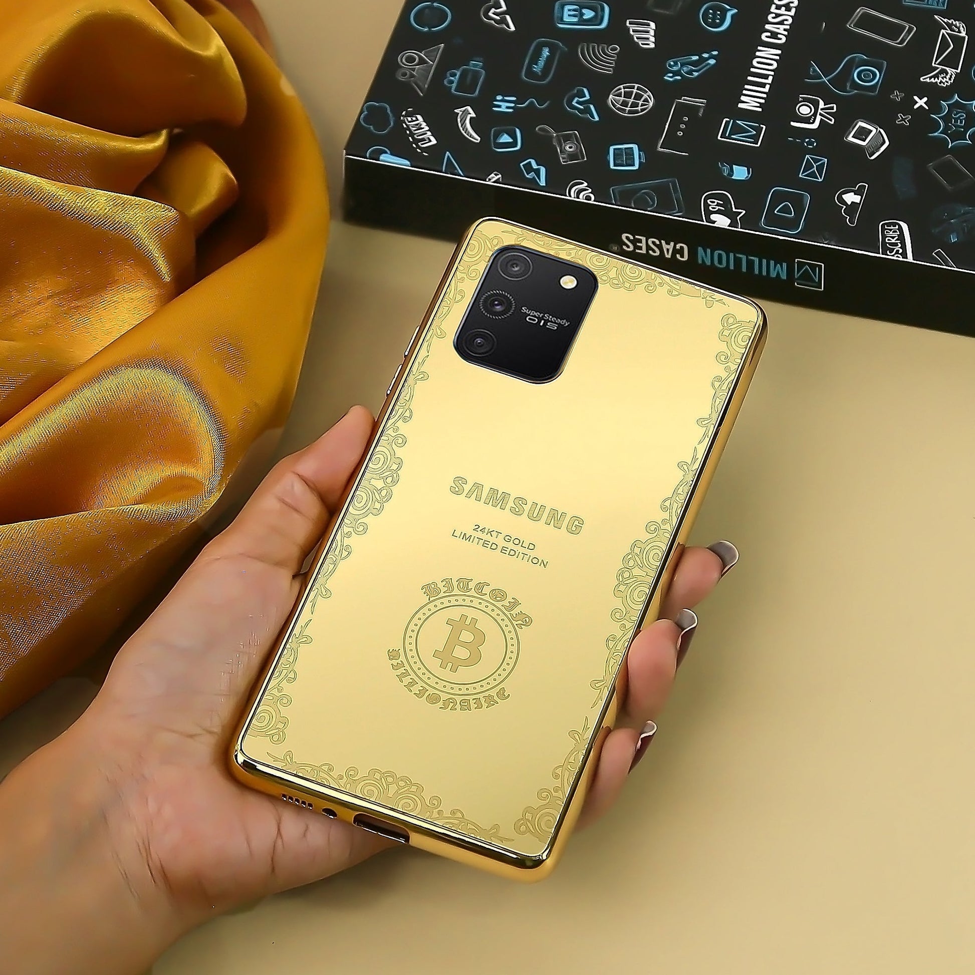 Galaxy S Series Luxurious Crafted Gold Camera Protective Case casemarts