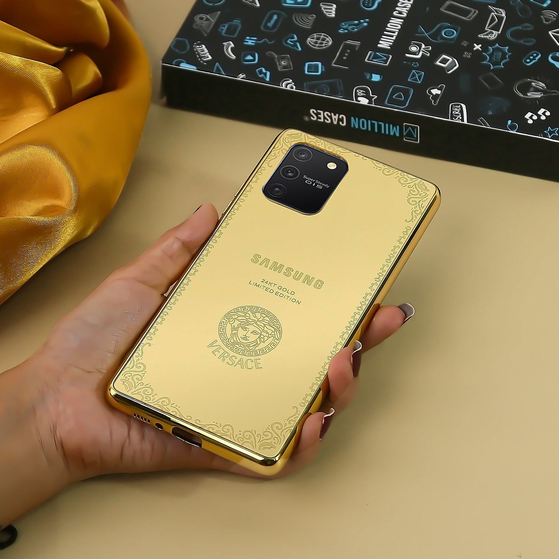 Galaxy S Series Luxurious Crafted Gold Camera Protective Case casemarts