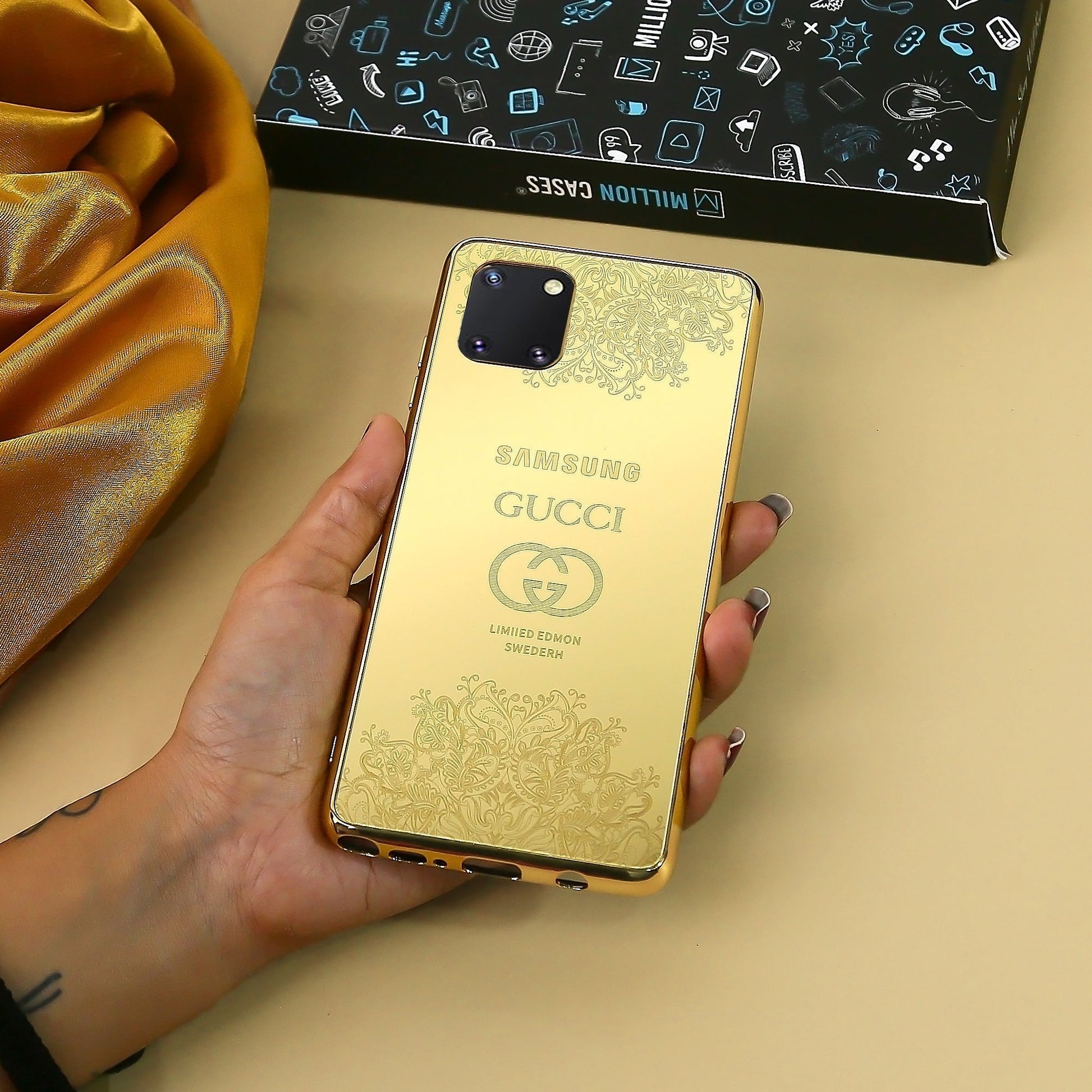 Galaxy Note Series Crafted Gold Luxurious Camera Protective Case casemarts