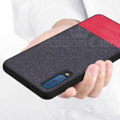 Galaxy A70 Two-tone Leather Textured Matte Case casemarts