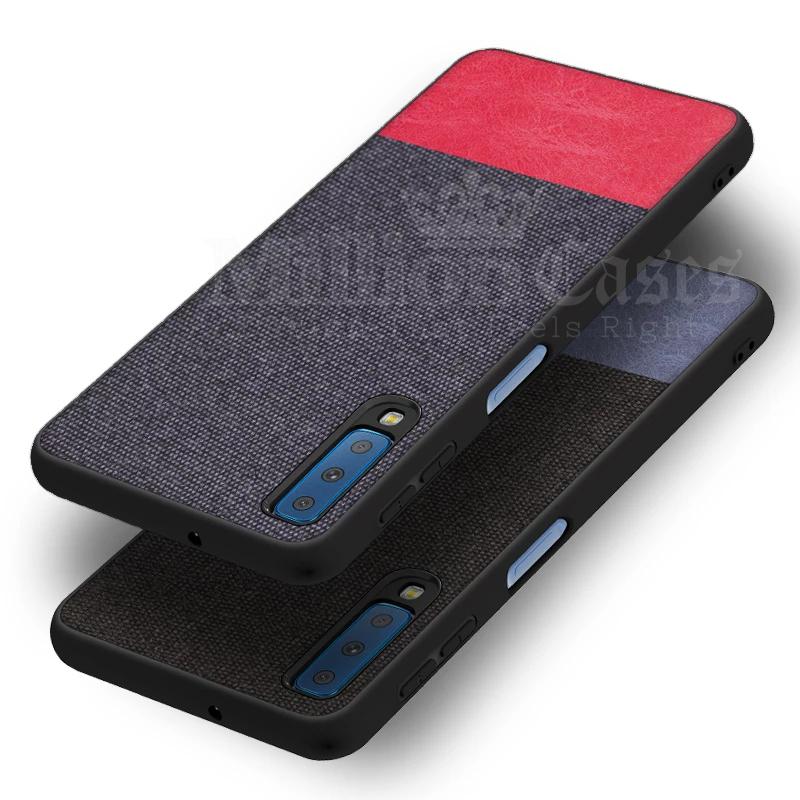 Galaxy A70 Two-tone Leather Textured Matte Case casemarts