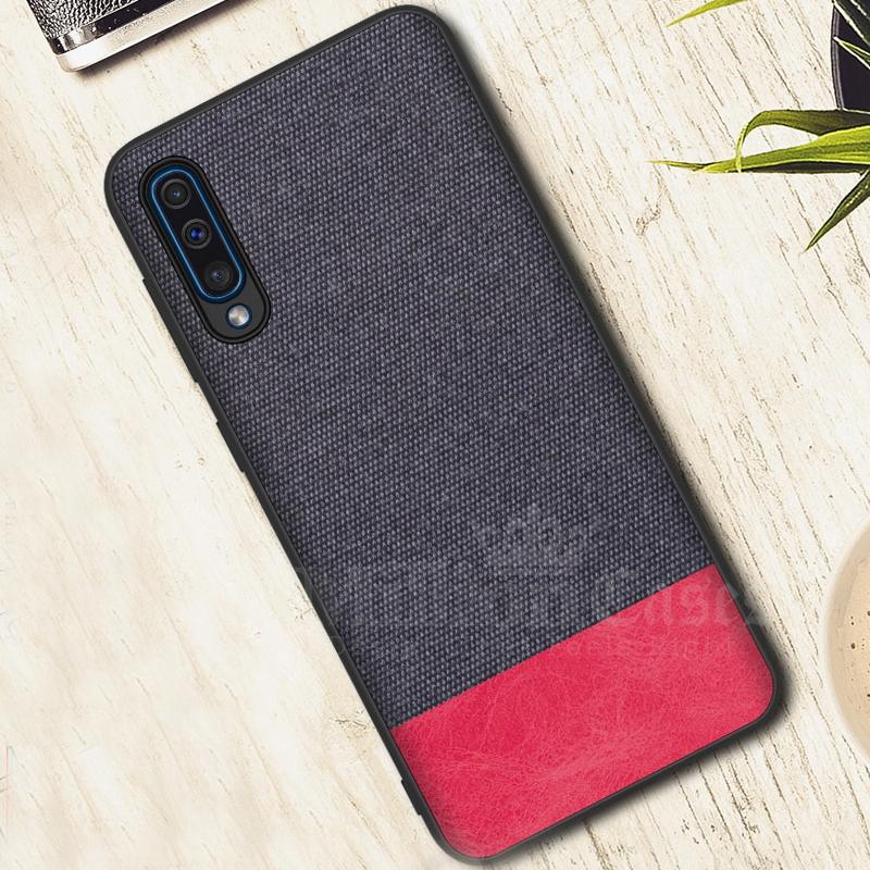 Galaxy A70 Two-tone Leather Textured Matte Case casemarts