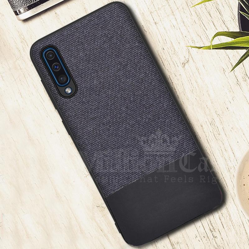 Galaxy A70 Two-tone Leather Textured Matte Case casemarts