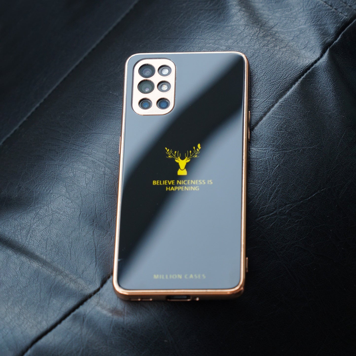 OnePlus 9 Pro Electroplating Reindeer Pattern Glass Case casemarts