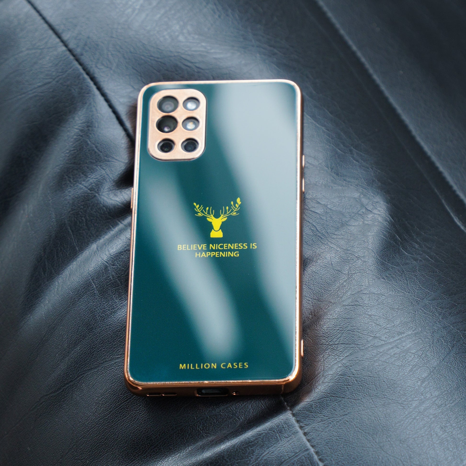 OnePlus 9 Pro Electroplating Reindeer Pattern Glass Case casemarts