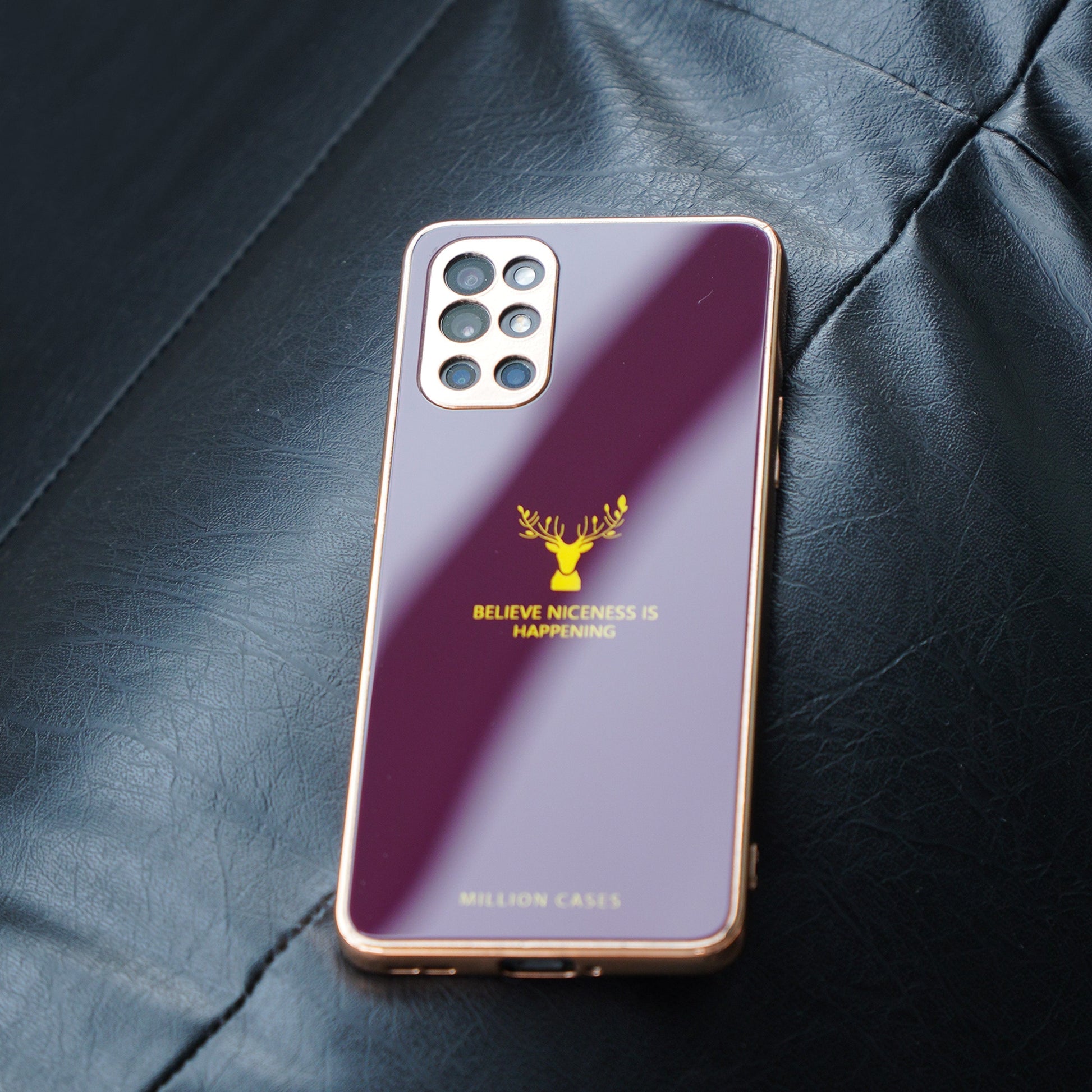 OnePlus 9 Pro Electroplating Reindeer Pattern Glass Case casemarts