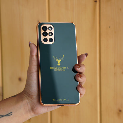 OnePlus 9 Pro Electroplating Reindeer Pattern Glass Case casemarts