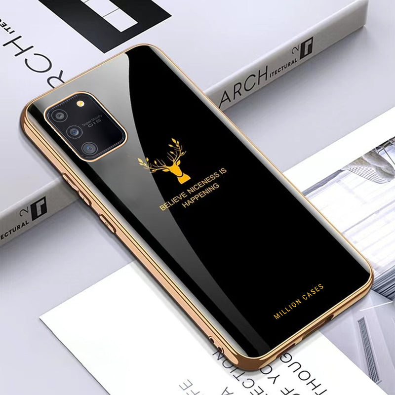 Galaxy S10 Lite Electroplating Deer Pattern Glass Case casemarts