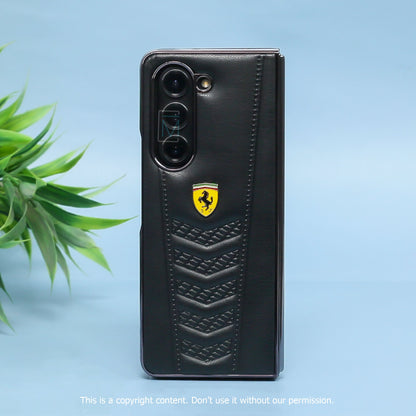 Ferrari Galaxy Z Fold5 Luxurious Lamb Leather Protective Case casemarts