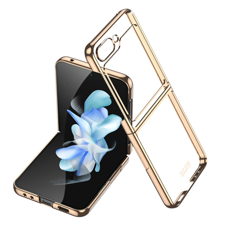 Galaxy Z Flip5 Transparent Glitter Case casemarts