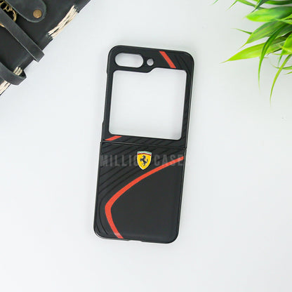 Ferrari® Galaxy Z Flip5 Luxurious Quilted Supercar Case casemarts