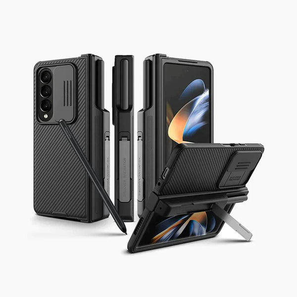 Galaxy Z Fold4 Camshield S-Pen Holder Stand Case casemarts