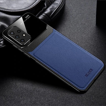 Galaxy A72 Sleek Slim Leather Glass Case casemarts