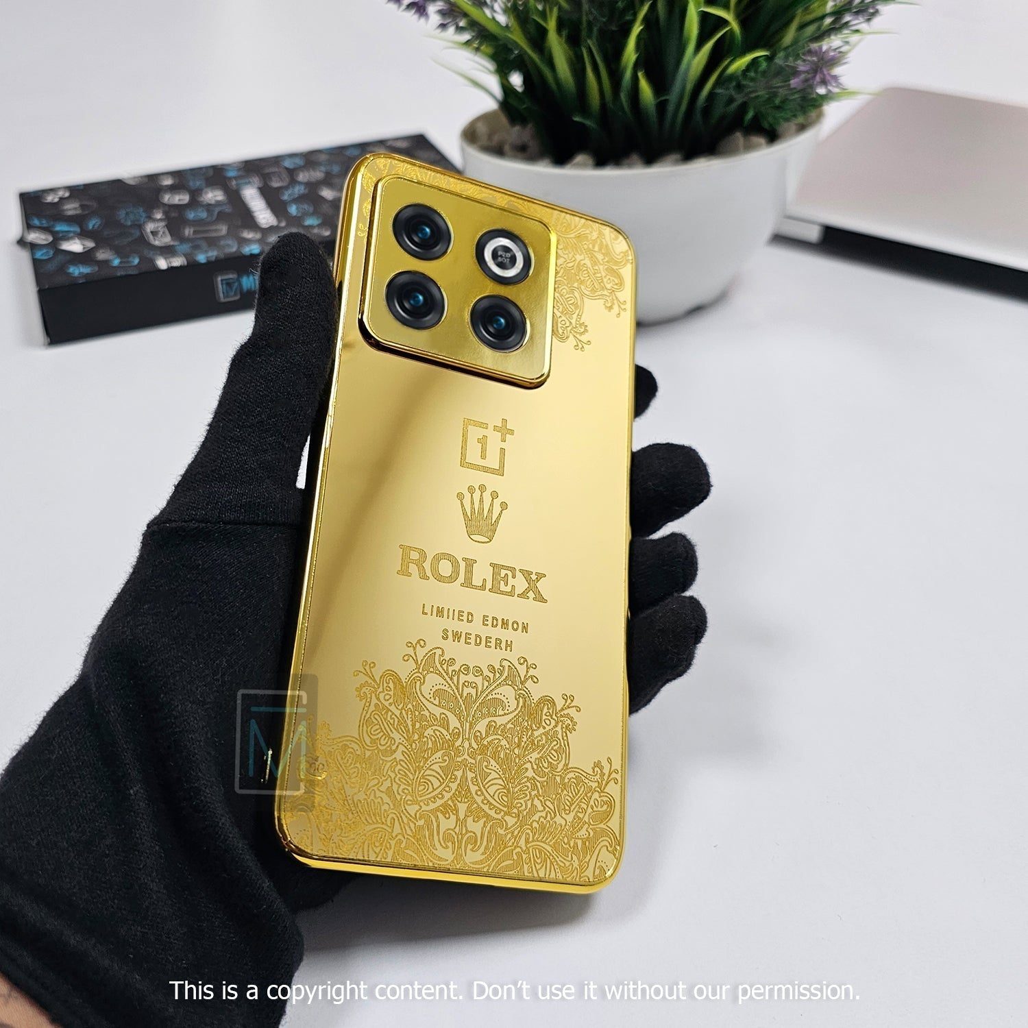 Crafted Gold Luxurious Camera Protective Case - OnePlus casemarts