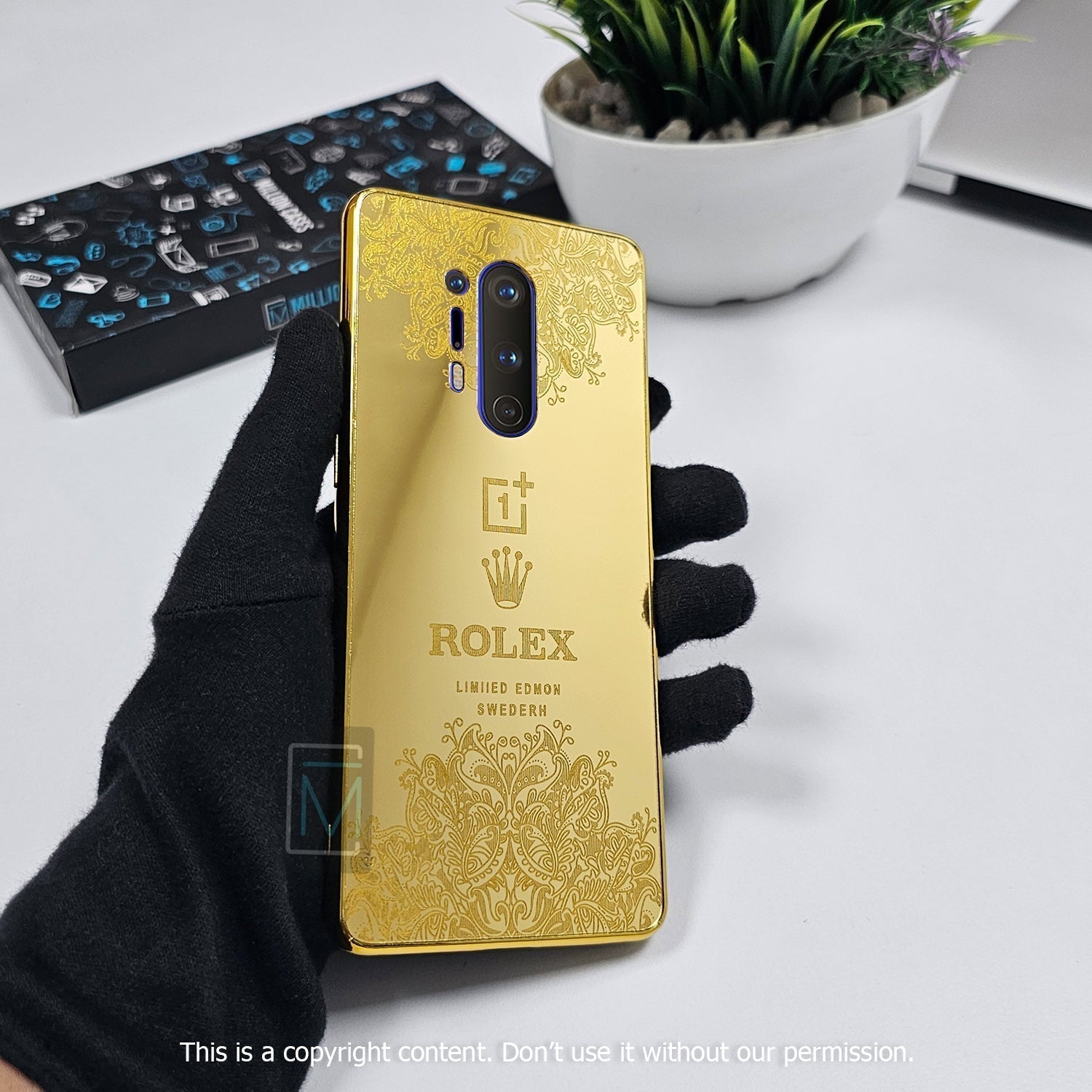 Crafted Gold Luxurious Camera Protective Case - OnePlus casemarts