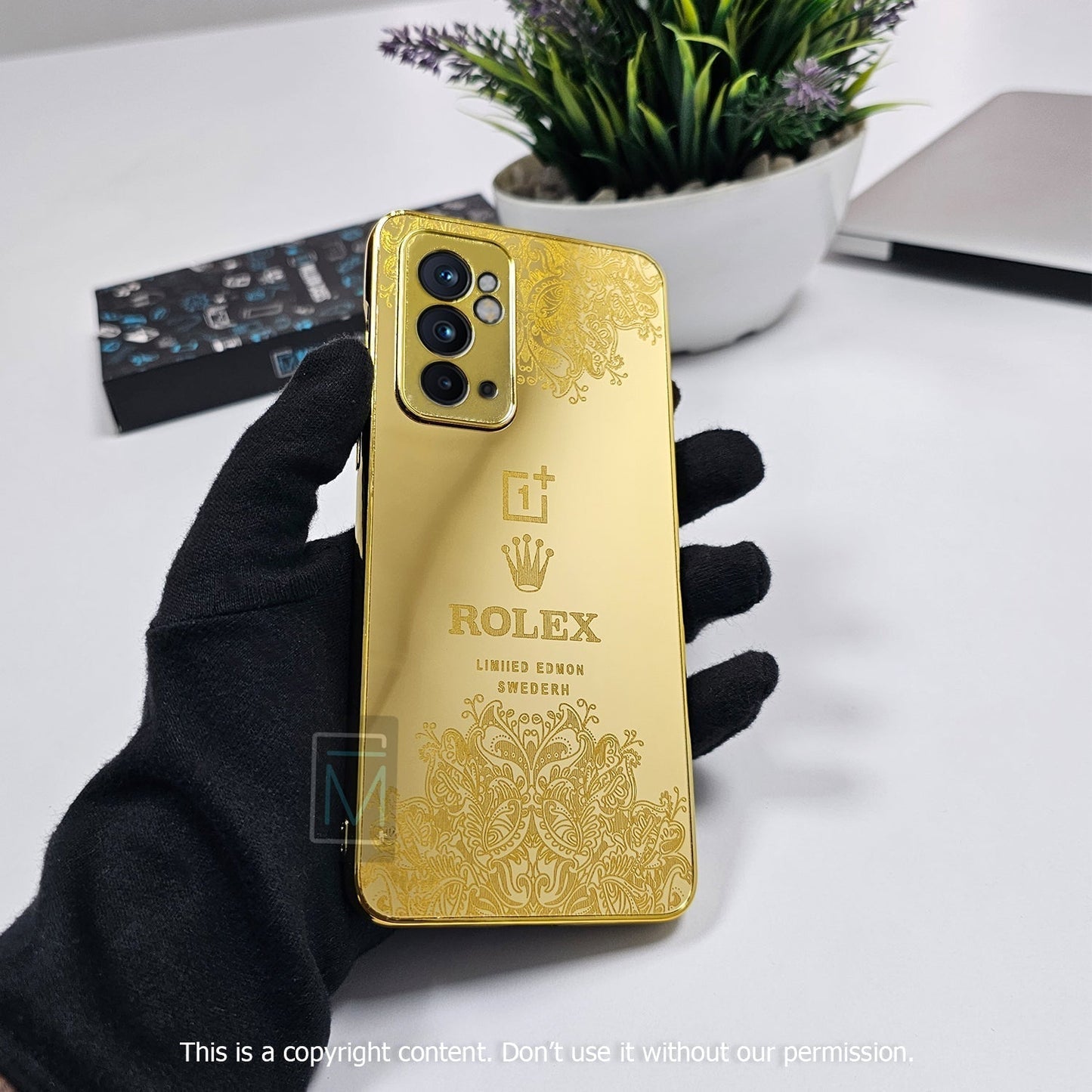 Crafted Gold Luxurious Camera Protective Case - OnePlus casemarts