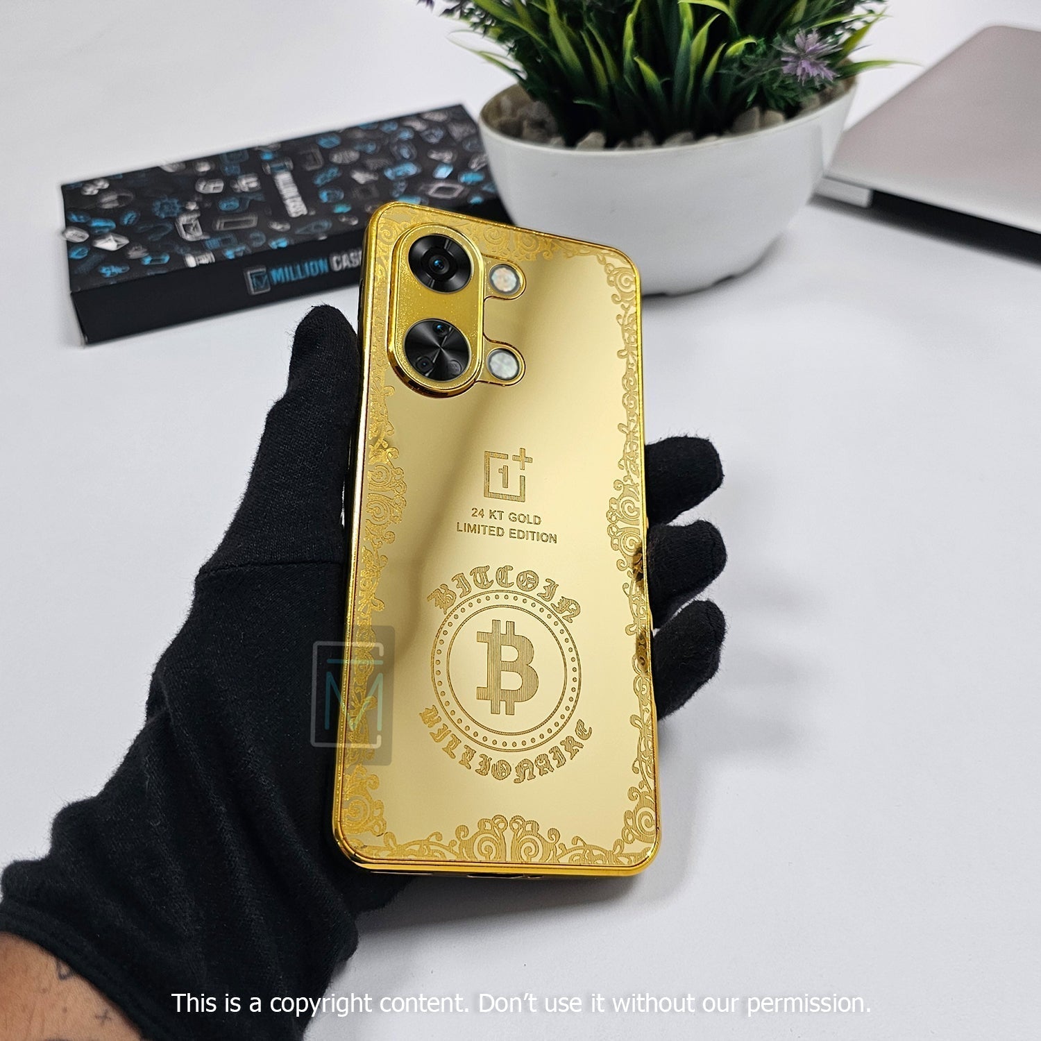 Crafted Gold Luxurious Camera Protective Case - OnePlus casemarts