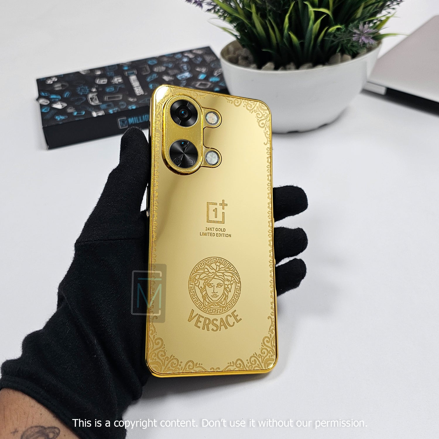 Crafted Gold Luxurious Camera Protective Case - OnePlus casemarts