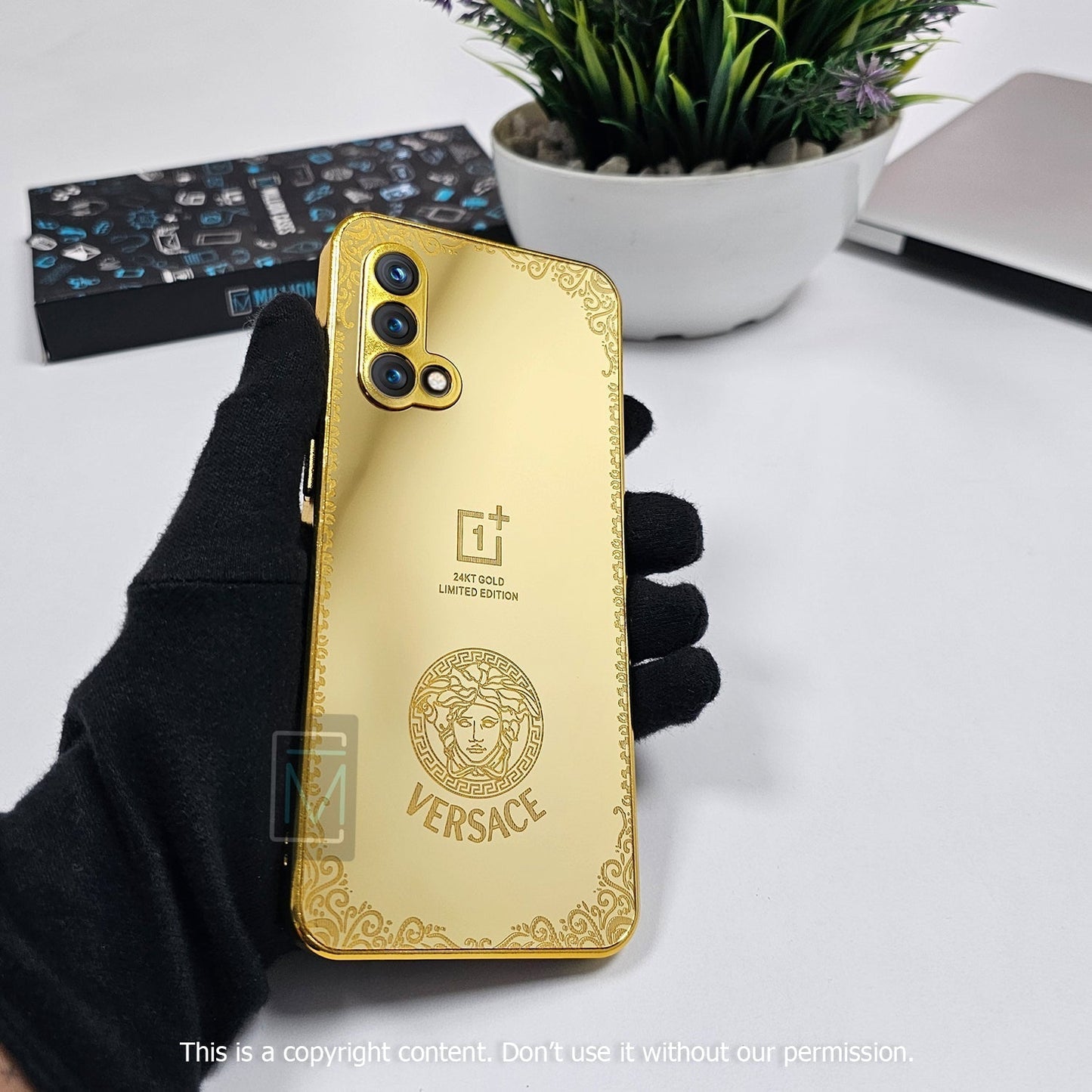 Crafted Gold Luxurious Camera Protective Case - OnePlus casemarts