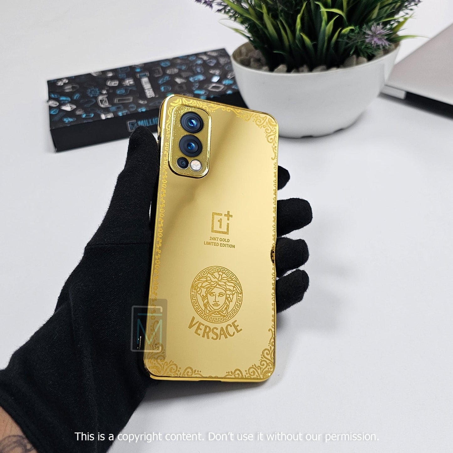 Crafted Gold Luxurious Camera Protective Case - OnePlus casemarts