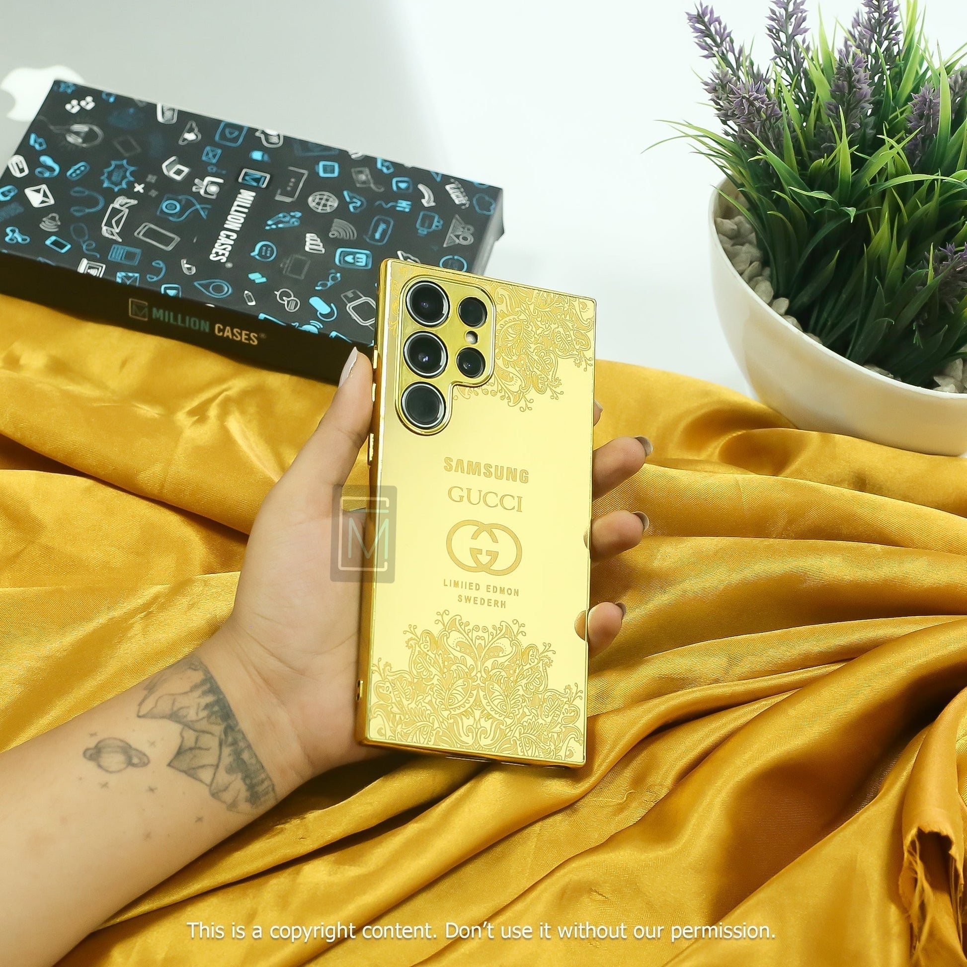 Galaxy S Series Luxurious Crafted Gold Camera Protective Case casemarts