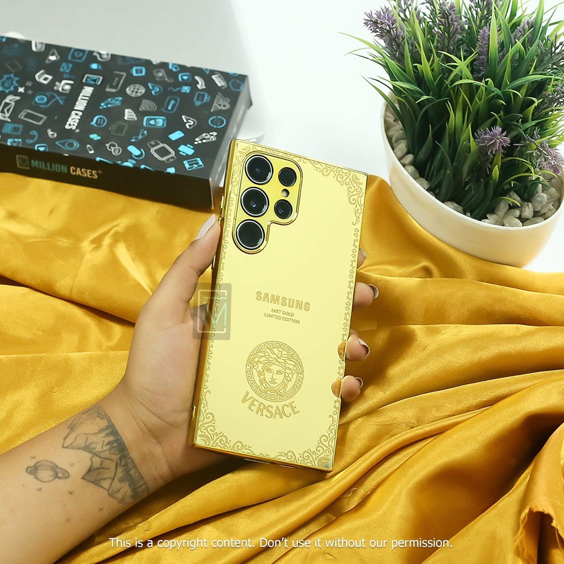 Galaxy S Series Luxurious Crafted Gold Camera Protective Case casemarts